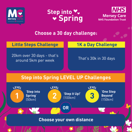 Step into Spring Mersey Care Challenges